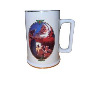 Vintage 1996 Coca-Cola “For Santa”Collector Edition Stein Coffee Mug